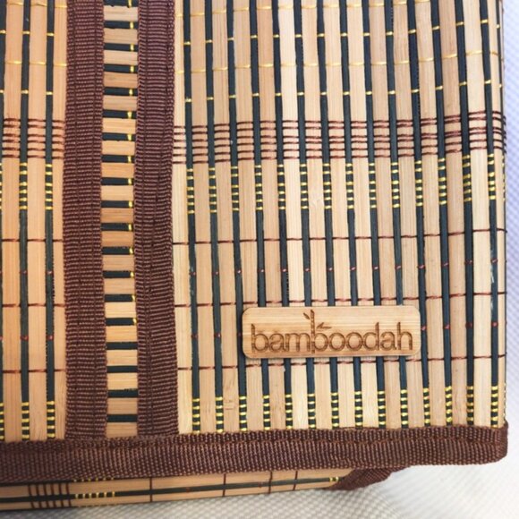 Kate Spade & Bamboodah 'Bamboo & Blue' Picnic Wine Tote Quad Bundle, NWT - Picture 5 of 12